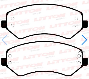 LITTON PASTILLAS FRENO JEEP LIBERTY 02 PLYMOUTH DEL