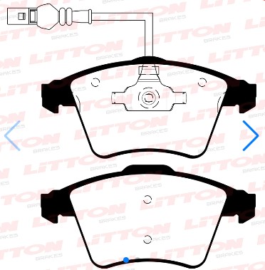 LITTON PASTILLAS FRENO DEL. VW MULTIVAN TRANSPORTER V 1.9- 2.0- 2.5- 3.2 V6 TDI