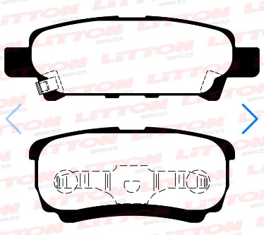 LITTON PASTILLAS FRENO MITSUBISHI LANCER 03>TRAS