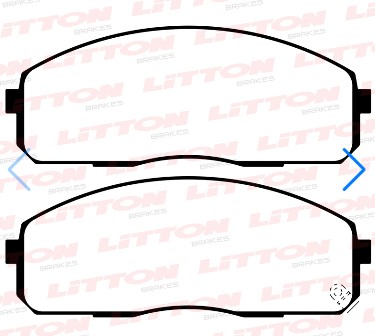 LITTON PASTILLAS FRENO HYUNDAI HR 2.5 06> DEL