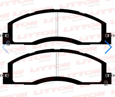 LITTON PASTILLAS FRENO DODGE RAM 2500 3500 09> DEL
