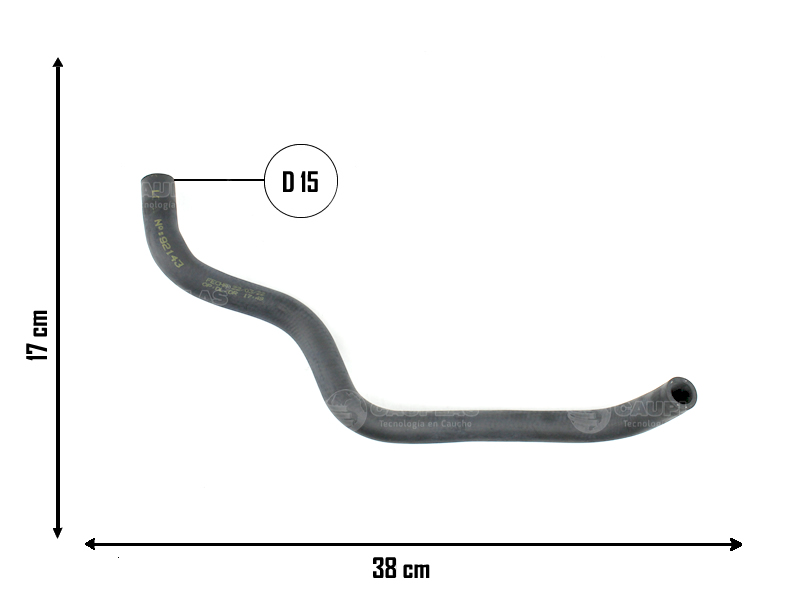CAUPLAS MANGUERA CALEFACTOR HONDA CR-V 2.0 GASOLINA T/A 4M 98/00