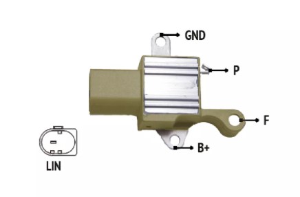 NOSSO REGULADOR VOLTAJE T/NIPONDENSO 12V FIAT ARGO CRONOS MOBI UNO