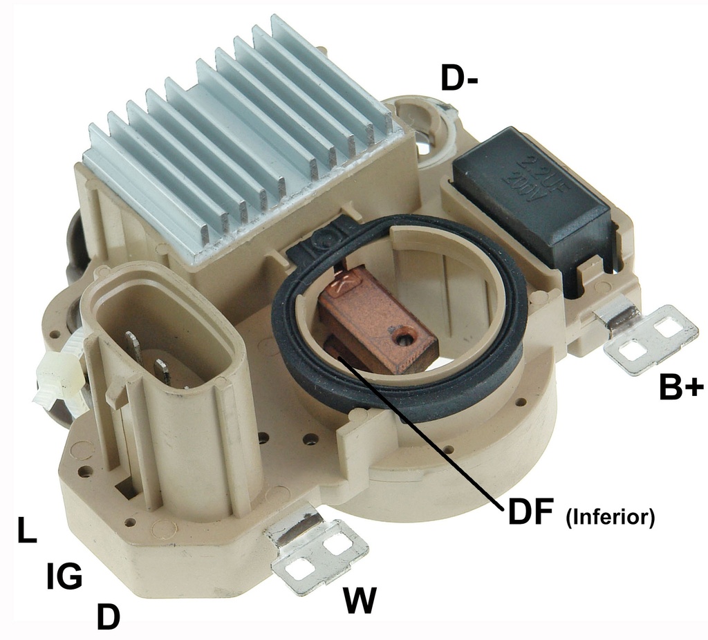 GAUSS REGULADOR DE VOLTAJE CHEVROLET TRACKER 2.0L 99/03 SUZUKI VITARA 2.0L 99/03 HONDA CIVIC 1.6 96/00 (DR-12)