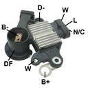[GA715.0360] GAUSS REGULADOR DE VOLTAJE T/DELCO CHEVROLET AVEO L4 1.6L 1.6D 04/08 (DR-11)