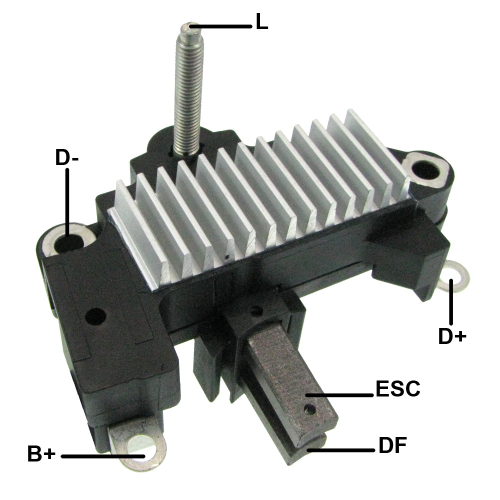GAUSS REGULADOR DE VOLTAJE T/INDIEL PEUGEOT 306 405 VW GOL 1.6/ 1.8/ 2.0 98/02 FORD ESCORT ZETEC 1.6 RANGER