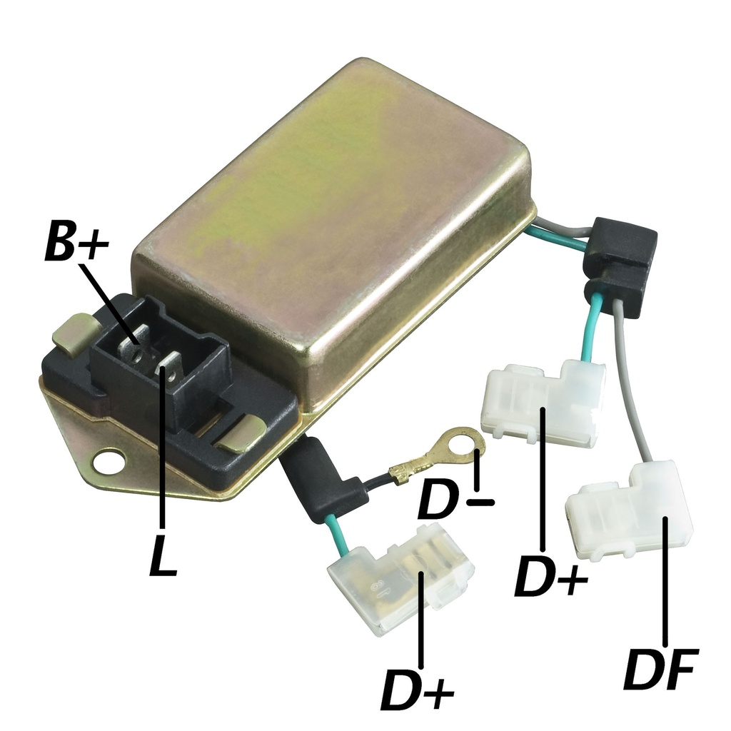 GAUSS REGULADOR DE VOLTAJE T/INDIEL FORD F1000 SIERRA XR4 GHIA RURAL 2.3 SIERRA 2.3 F100 RENAULT TRAFIC DIESEL R9 R11 R18 FUEGO FIAT TRACTORES DIESEL (DR-10)