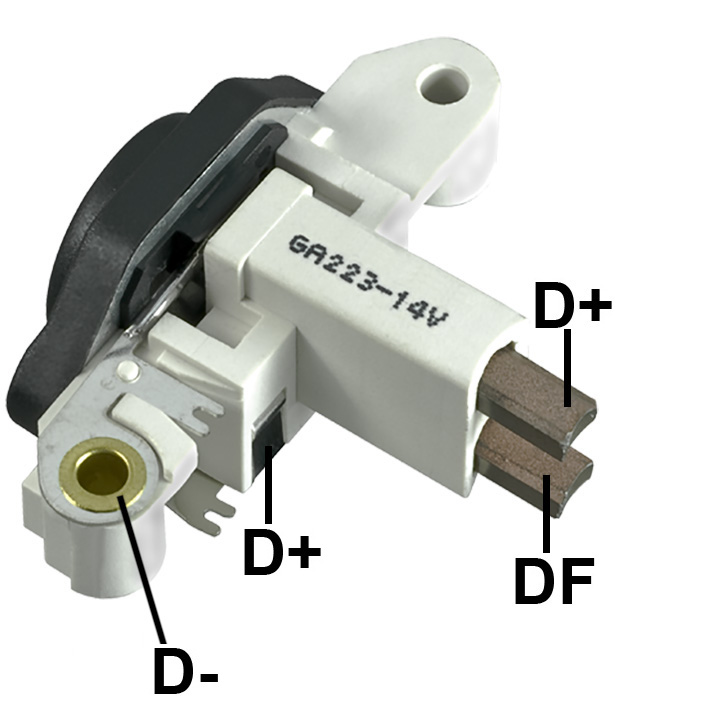 GAUSS REGULADOR DE VOLTAJE T/BOSCH VW GOL SAVEIRO  GOLF GL 2.0 GLX GOLF III 1.8 PASSAT C/AC POLO CLASSIC SAVEIRO SEAT CORDOBA IBIZA IVECO DAILY 96/99 (DR-4)