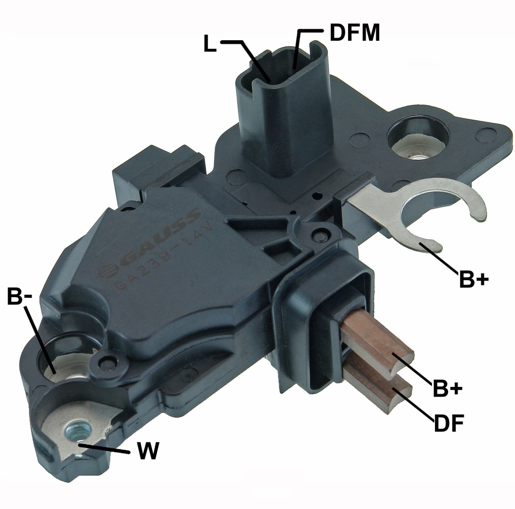 GAUSS REGULADOR DE VOLTAJE T/BOSCH RENAULT CLIO II 99/07 KANGOO MEGANE SCENIC 98> SYMBOL 03> LOGAN 04> LAGUNA 97/03 MASTER 2.5 DCI (DR-5)