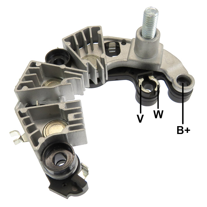 GAUSS PLACA RECTIFICADORA VW GOL 17> POLO 1.6 1.9 16V GI GII GIII SAVEIRO VOYAGE G5 S/AR 10> UP 14> (CP-14)