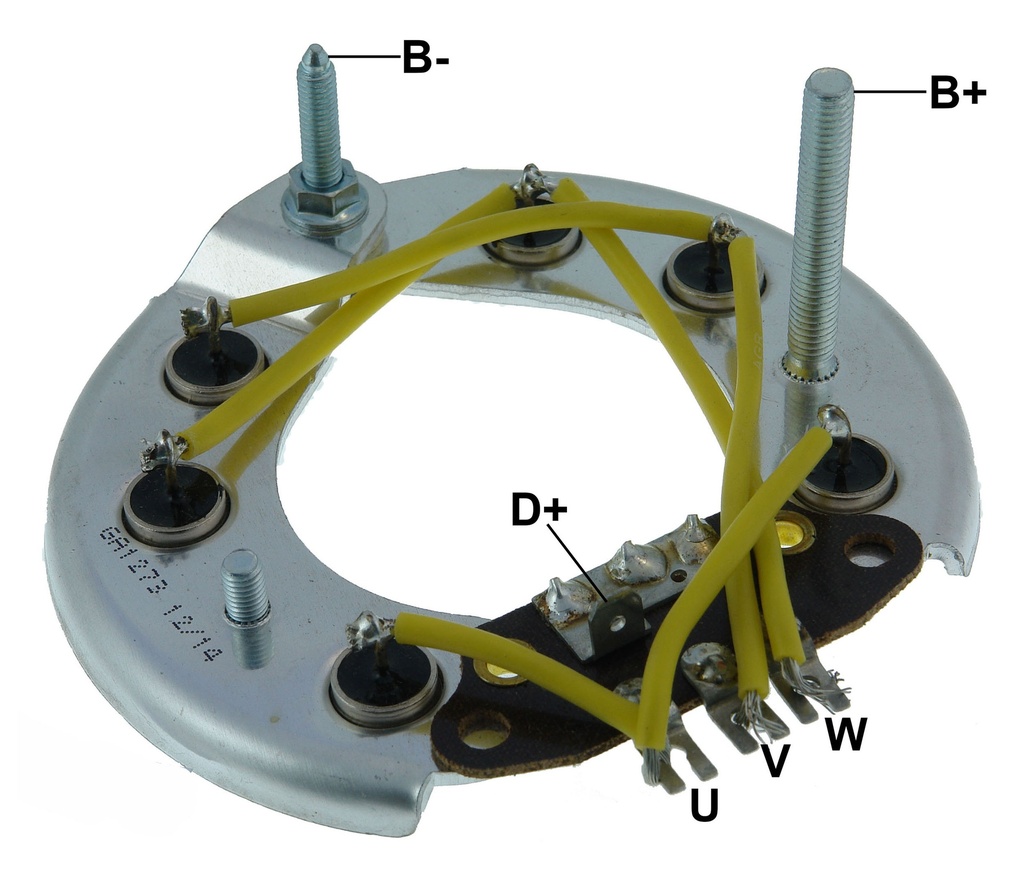 GAUSS PLACA RECTIFICADORA FORD ESCORT 1.8 VW GOL SANTANA 2.0