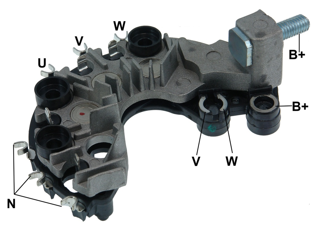 GAUSS PLACA RECTIFICADORA PEUGEOT 206 1.6 16V PARTNER 01> 206 1.4 03>