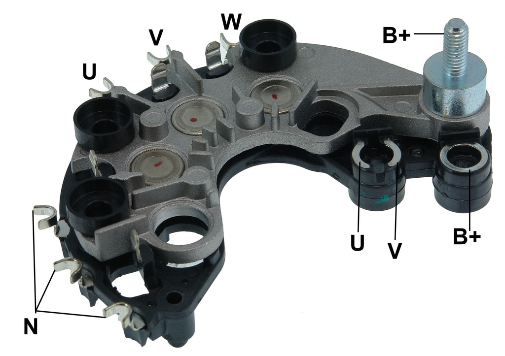 GAUSS PLACA RECTIFICADORA FORD ECOSPORT 2.0 04> ESCORT 1.6 ZETEC ROCAM 00> FIESTA 1.0 1.6 C/AC 99> KA 1.0 1.6 ZETEC ROCAM C/AC 10/02>