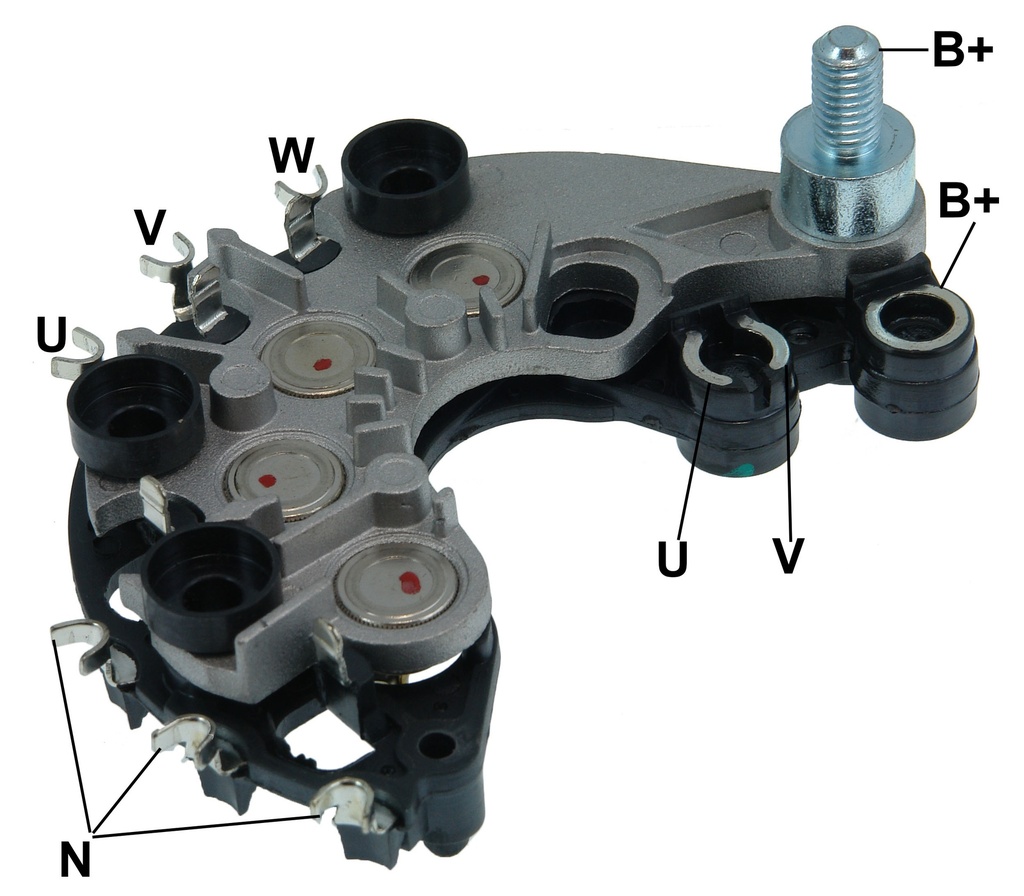 GAUSS PLACA RECTIFICADORA FIAT DOBLO 1.8 OHC I 03> PALIO 1.8 OHC I 02> STILO 1.8 03> CHEVROLET CORSA SEDAN 1.0 02>