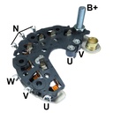 [GA1844.0360] GAUSS PLACA RECTIFICADORA RENAULT CLIO II MEGANE TRAFIC 1.9 98/01 KANGOO 1.9 99/05 ESPACE III 2.0 16v 99/02 VOLVO (CP-14)