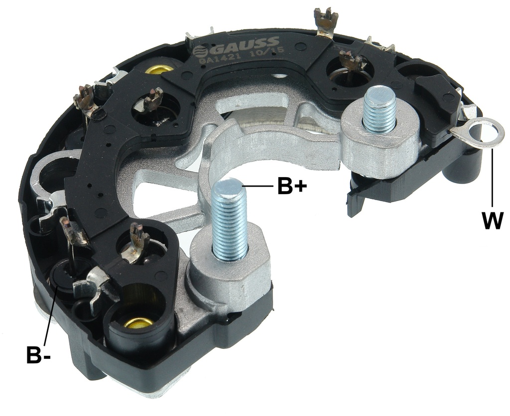 GAUSS PLACA RECTIFICADORA VW BEETLE 1.9 TDI BORA GOLF POLO CLASSIC AUDI A3 1.6 1.9 TDI QUATTRO SEAT CORDOBA LEON TOLEDO M BENZ SPRINTER 2.7 VOLVO (CP-6)