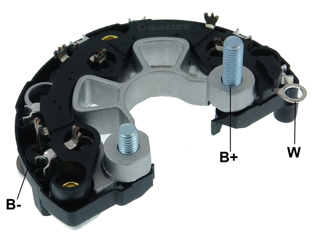 GAUSS PLACA RECTIFICADORA AUDI A2 1.4 A3 1.6 TT COUPE 1.8 A4 A6 FORD GALAXY 1.9 VW BEETLE 1.9 2.0 BORA GOLF POLO PASSAT VOLVO M. BENZ (CP-7)