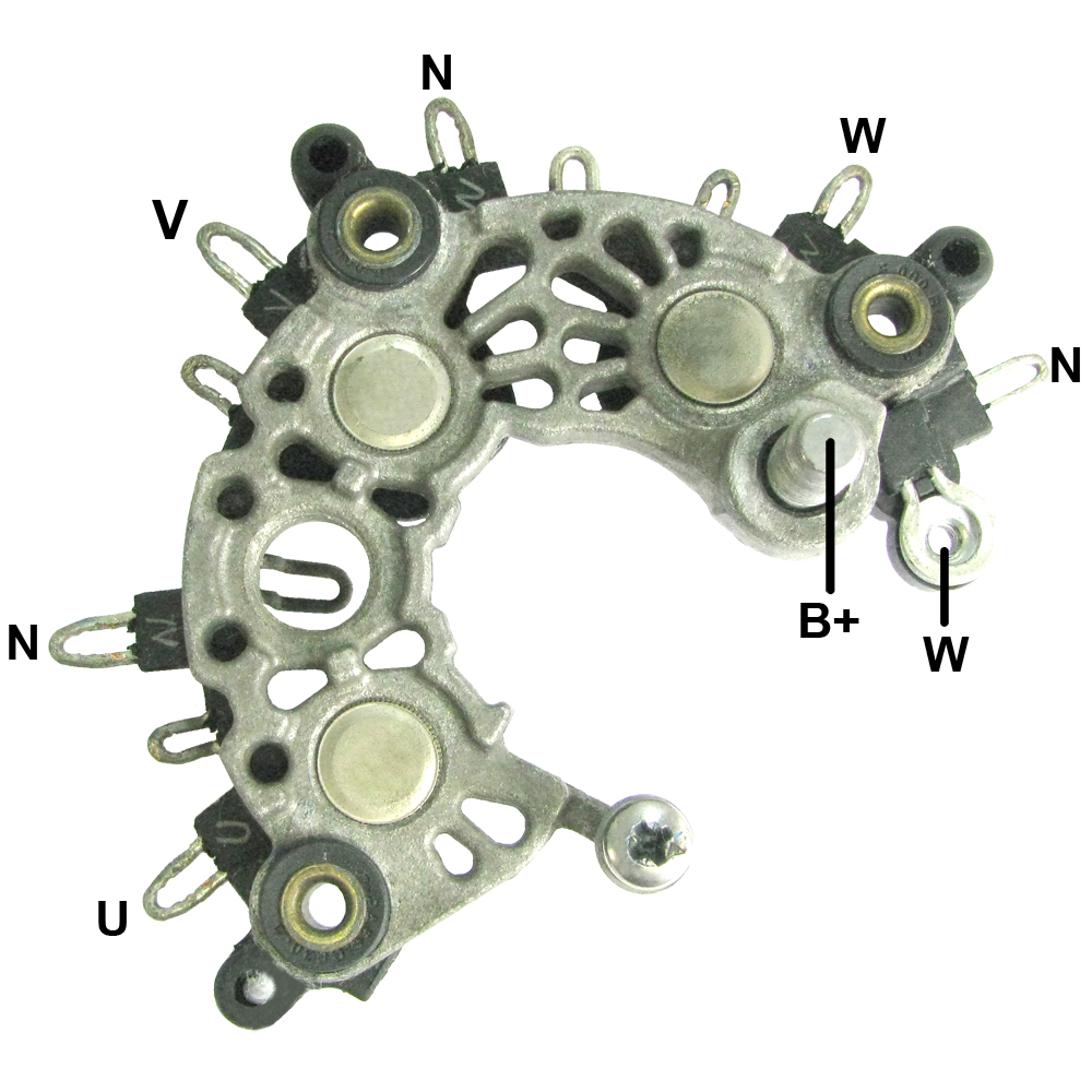 GAUSS PLACA RECTIFICADORA RENAULT CLIO SANDERO LOGAN KANGOO DUSTER 1.6 16V 10> (CP-8)
