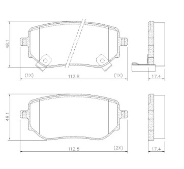 FRASLE PASTILLA  EJE TRAS. NISSAN FRONTIER 2.3 22>