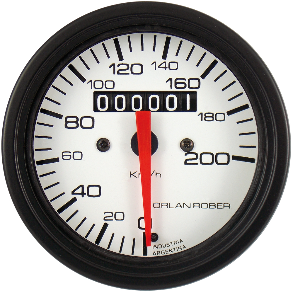 OR VELOCIMETRO MECANICO EUROPEO 200KM/H 80MM *L.BLANCA*