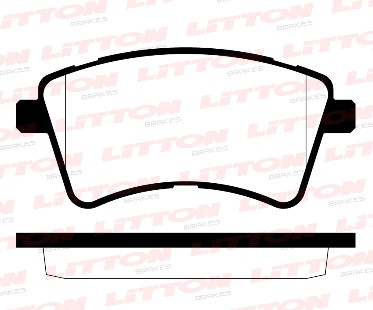 LITTON PASTILLAS FRENO DEL. RENAULT KANGOO II 1.5 dCi 