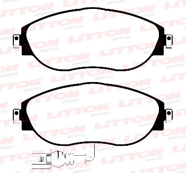 LITTON PASTILLAS FRENO DEL. AUDI A3 III 1.4 TSI- 1.8 - 2.0 TDI Q2 2.0 QUATTRO VW GOLF VII 1.4 TSI- 2.0 GTI PASSAT CC 2.0 TSI- 3.6 TFSI SHARAN II IGUAN 1.4 TSI - 2.0 TDI VENTO 1.4 TSI