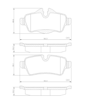 FRASLE PASTILLA EJE TRAS. MINI COOPER COUNTRYMAN 11>
