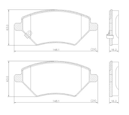 FRASLE PASTILLA EJE DELANT. CHERY TIGGO 4 2.0 18/20
