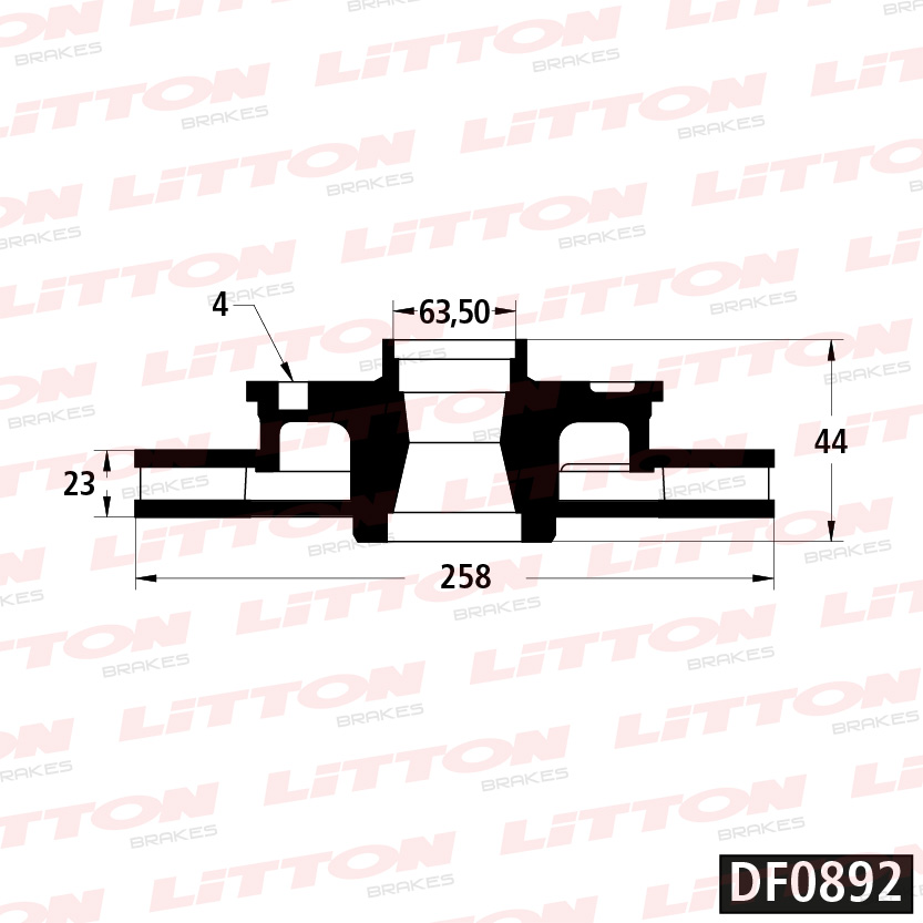 LITTON DISCO FRENO FORD NUEVO FIESTA 13> NUEVO KA 14> DEL