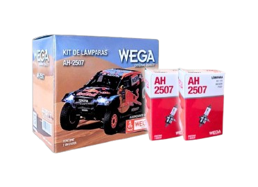 WEGA KIT X 2 UNIDADES LAMPARA HALOG H4 PT43 12V 60/55W