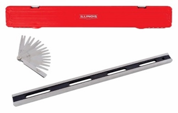 ILLINOIS REGLA DE PRECISION PROF. PARA CONTROL DE PLANITUD 500MM DE LARGO (INCLUYE JGO DE SONDAS METRICAS)