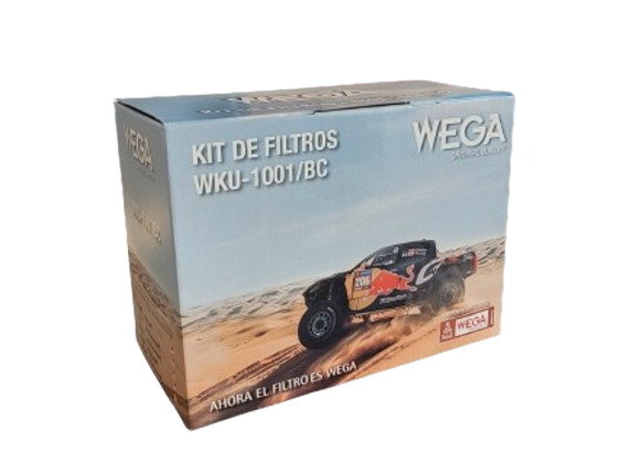 WEGA KIT FILTROS TOYOTA HILUX 2.4 2.8 SW4 C/FILTRO PARA BOMBA (JFA0282 + JFC207/3 + JFO0211 + AKX1967 + JFC217)
