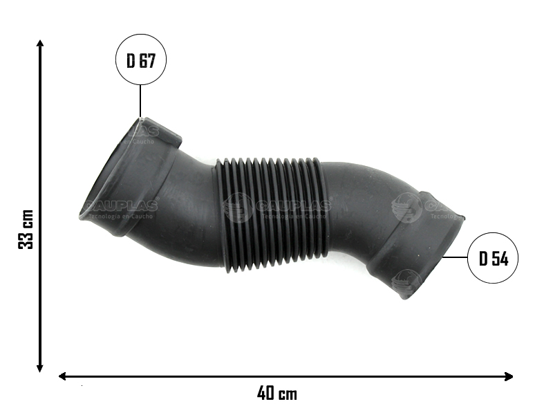 CAUPLAS MANGUERA FILTRO DE AIRE CHEVROLET CORSA II 1.8 06/10