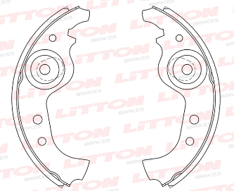 LITTON ZAPATA DE FRENO FIAT DUNA UNO 85/09 147 <94 FIORINO 93>