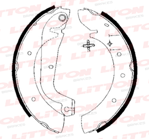 LITTON ZAPATA DE FRENO FIAT DUCATO 1.9 - 2.5 TDS 86> C/PALANCA
