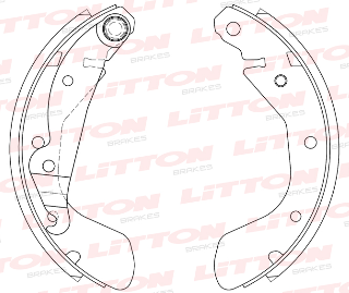 LITTON ZAPATA DE FRENO CHEVROLET CORSA 1.4 - 1.6 - 1.5 AGILE C/PALANCA