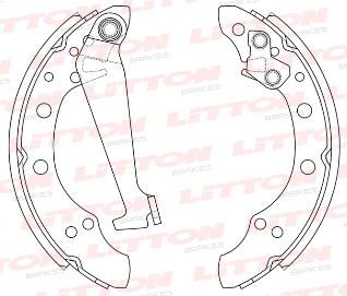 LITTON ZAPATA DE FRENO VW UP 14> SAVEIRO GOLF SEAT IBIZA C/PALANCA