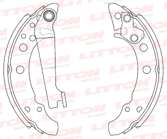 LITTON ZAPATA DE FRENO FORD GALAXY VW GOL POLO GACEL SENDA SEAT IBIZA CORDOBA