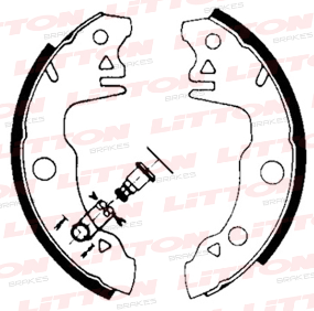LITTON ZAPATA DE FRENO RENAULT 12 (DACIA 1310-1410) 83>