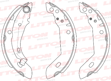LITTON ZAPATA DE FRENO PEUGEOT 205 GTI R9 R11 R19 CLIO 92>