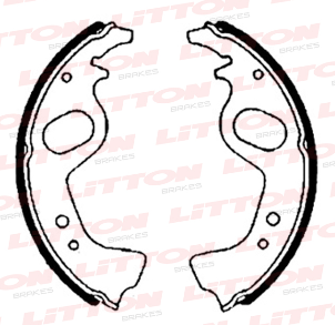 LITTON ZAPATA DE FRENO FIAT 128 147 600 DUNA UNO S/AJUSTE AUTOMATICO S/PALANCA