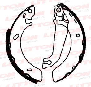 LITTON ZAPATA DE FRENO FORD ESCORT (ABS) 1.6 - 1.8 93/96 POINTER 1.8 - 2.0