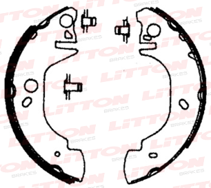 LITTON ZAPATA DE FRENO FORD TRANSIT ROD 14" S/PALANCA