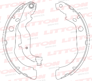 LITTON ZAPATA DE FRENO RENAULT DUSTER OROCH 2.0 16V