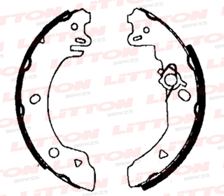 LITTON ZAPATA DE FRENO FORD COURIER FIESTA 1.4 - 1.6 (ABS) S/PALANCA