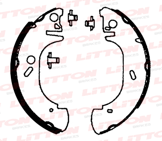 LITTON ZAPATA DE FRENO FORD TRANSIT 190 ROD 15" S/PALANCA