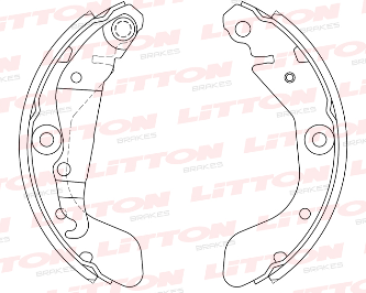 LITTON ZAPATA DE FRENO CHEVROLET COBALT 1.4 - 1.8 8V SONIC 1.6 16V