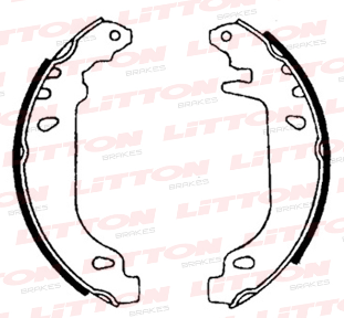 LITTON ZAPATA DE FRENO CITROEN XSARA ZX 1.4 93/04 PEUGEOT 306 1.1 - 1.4 - 1.6 - 1.8 S/ABS