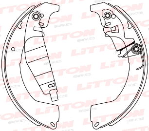 LITTON ZAPATA DE FRENO RENAULT TRAFIC 1.6 - 2.0 - 1.7 DIESEL S/REGULADOR 81/84