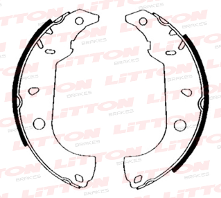 LITTON ZAPATA DE FRENO FIAT FIORINO 92/10